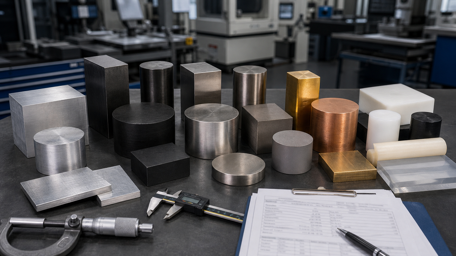 CNC Materials Handbook: 30+ Alloys + Plastics Compared