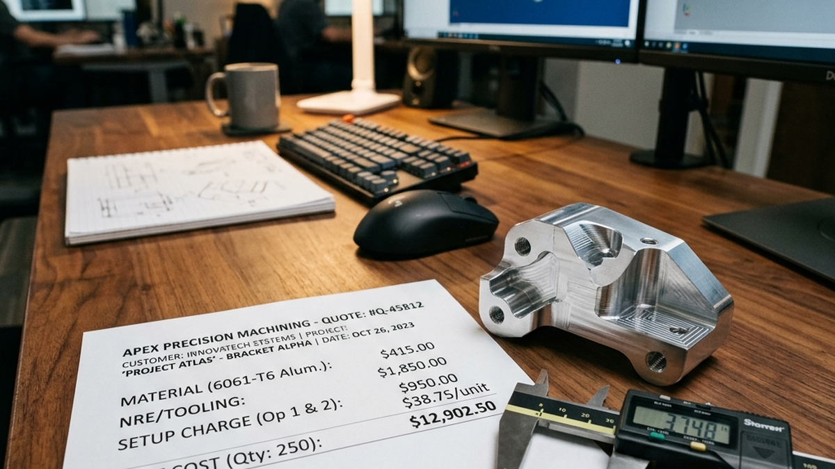 How to Read a CNC Shop Quote: NRE, Setup, Tooling