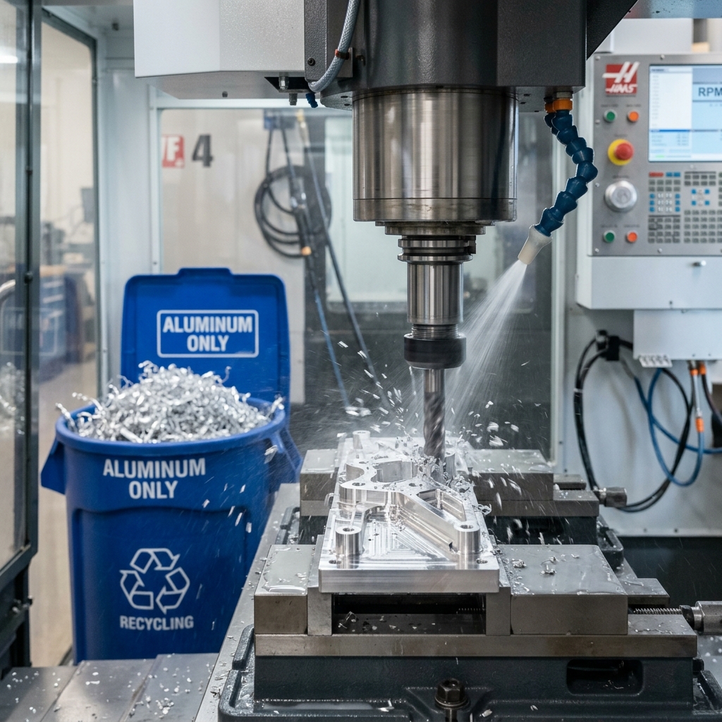 Sustainable CNC Machining: Waste, Energy, Coolant