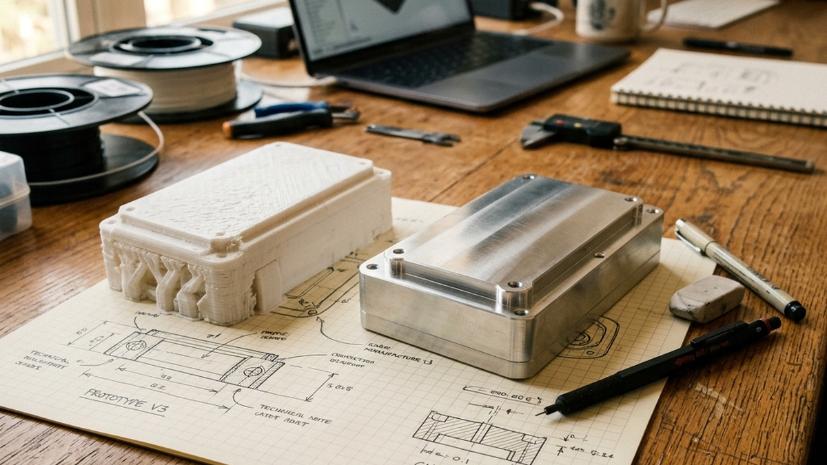 When to Use 3D Printing vs CNC Machining for Your Project: The 5-Question Decision Flowchart technical illustration