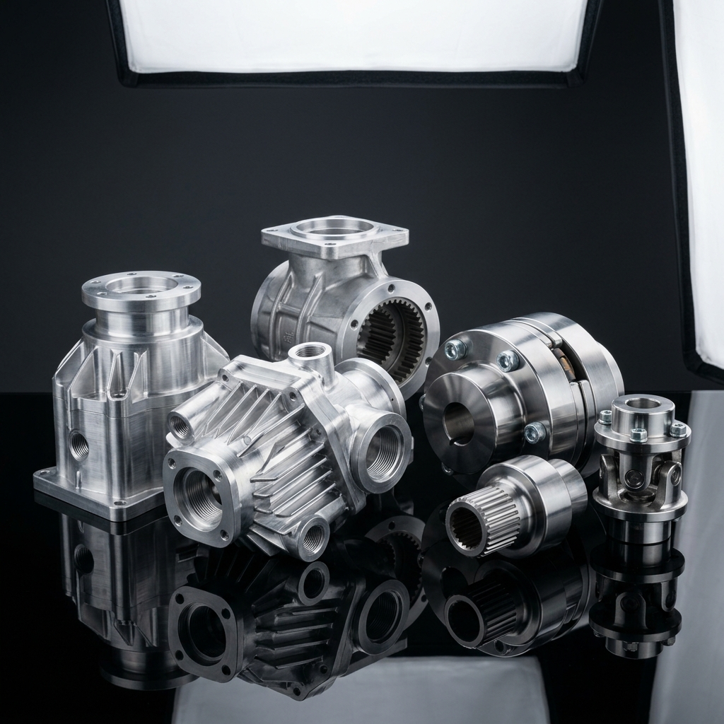 Precision CNC machined gear housings and heavy-duty shaft couplings in Mansfield