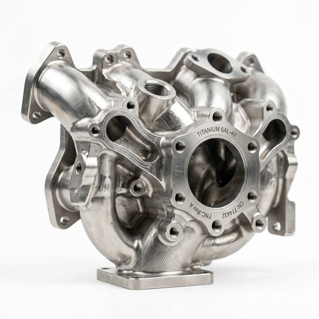 Precision titanium CNC machined part