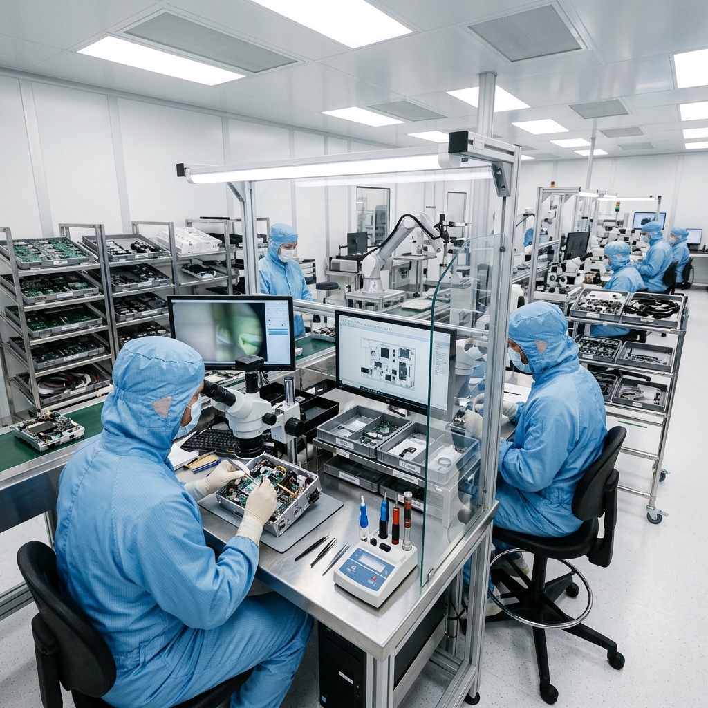 Precision machined titanium orthopedic implant components in a clean room setting
