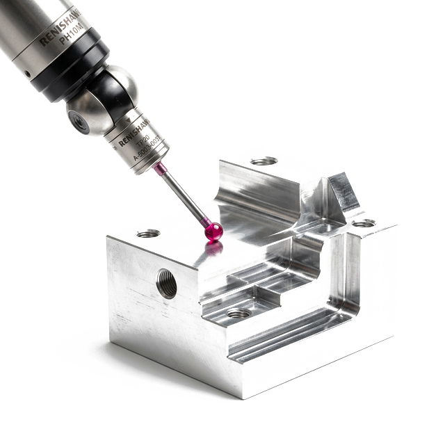 First article prototype undergoing CMM inspection at RivCut