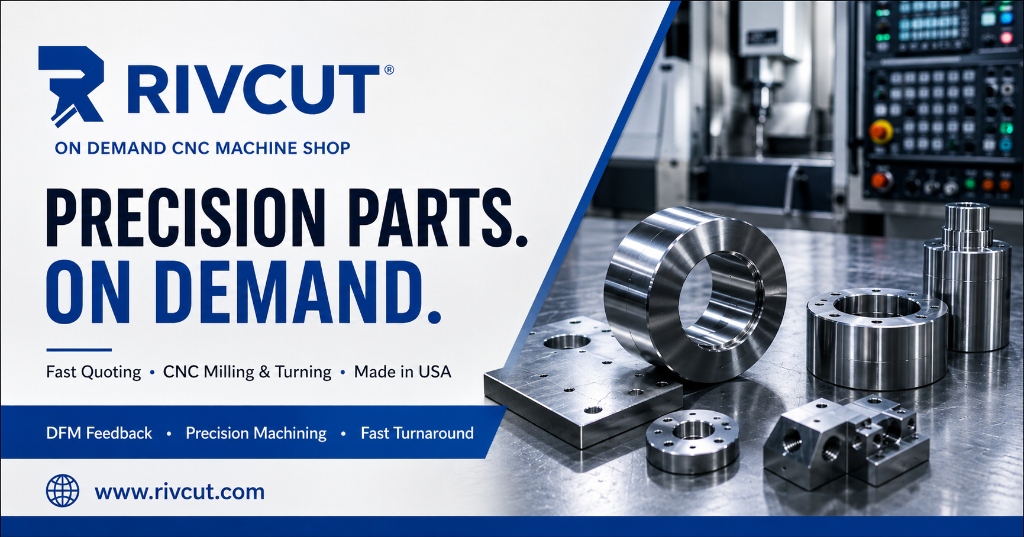RivCut — CNC Machining Services USA logo